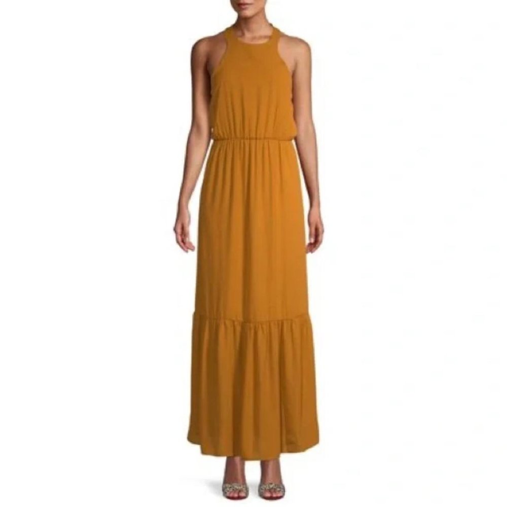 NSR Women's Halter Maxi Gwen Dress Size Medium